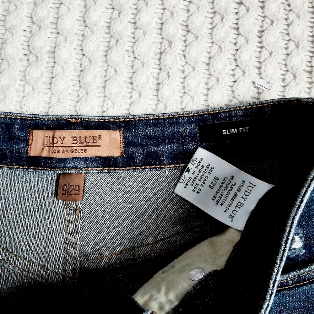 Judy Blue Women's Tummy Control Slim Fit Jeans Dark Wash Stretch Classic 9/29 - Picture 12 of 12